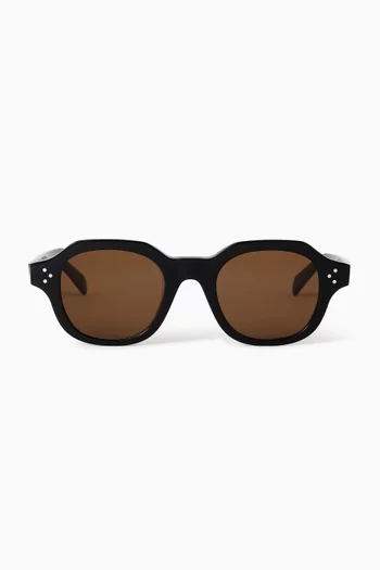 3 Dots HD Square Sunglasses in Acetate