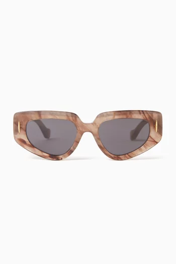 Anagram Irregular Sunglasses in Acetate
