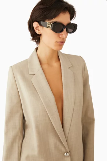 Anagram Round Sunglasses in Acetate