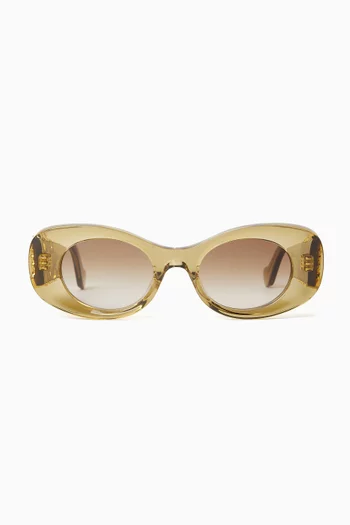 Anagram Round Sunglasses in Acetate