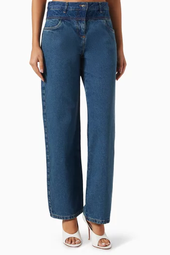 Lucian Contrast Jeans Denim
