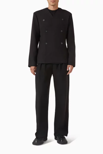 جاكيت قماشي بنمط كيمونو