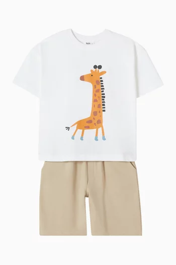 Giraffe T-shirt & Shorts Set