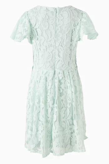 Flutter-sleeve Dress