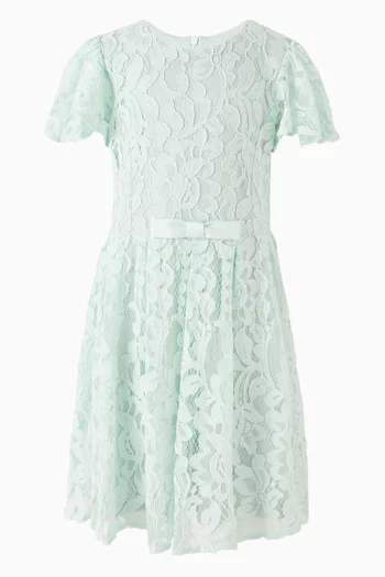 Flutter-sleeve Dress