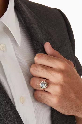 خاتم ديانا فضة إسترلينية