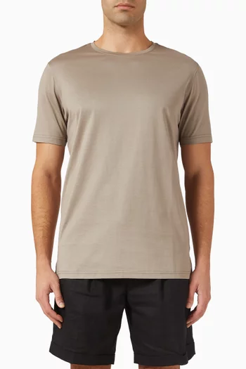Crew Neck T-shirt in Cotton-jersey