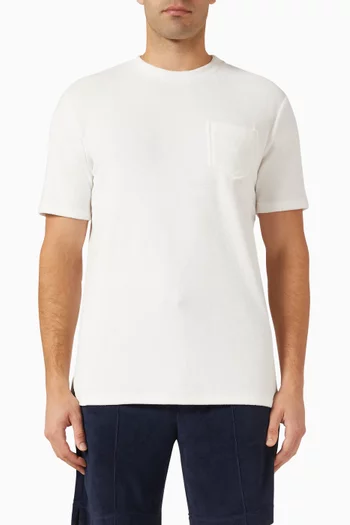 Crew Neck T-shirt in Terry Towelling