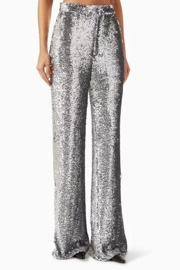 Sequin-embellished Pants