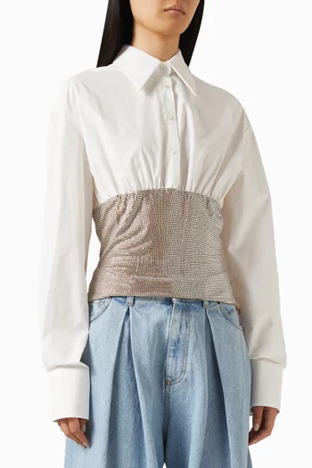 Crystal-embellished Shirt in Cotton