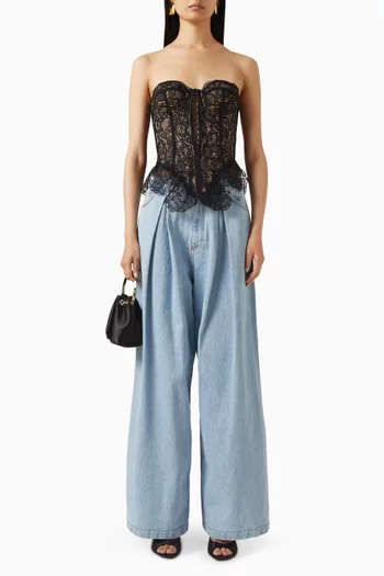 Wide-leg Jeans in Denim