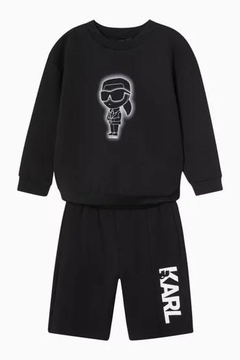 Logo Waistband Bermuda Shorts in Jersey