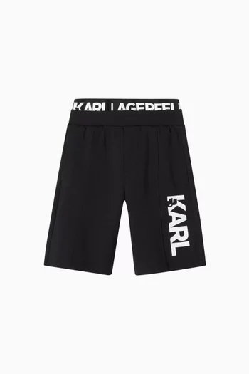 Logo Waistband Bermuda Shorts in Jersey