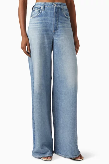 بنطال ميرامار صوفي بقصة ساق واسعة تيري