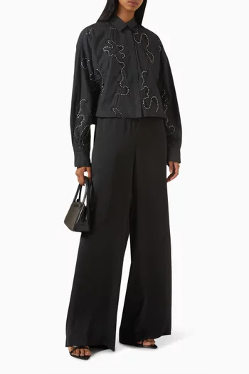 Beatrice Embroidered Shirt in Cotton