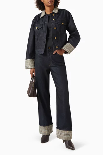 Harriet Trucker Jacket in Denim