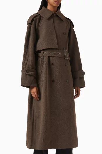 Lynn Belted Coat in Wool