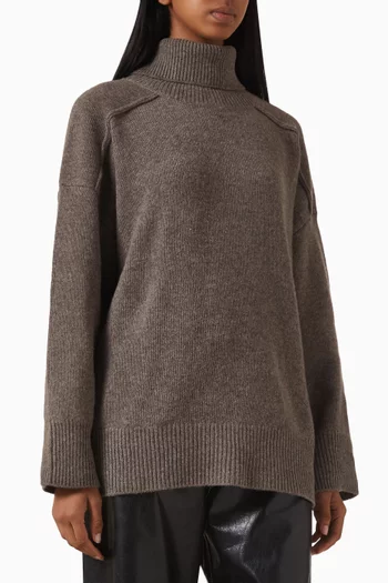 سترة كلارك فضفاضة صوف