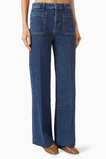 The Refined Wide-leg Jeans in Denim