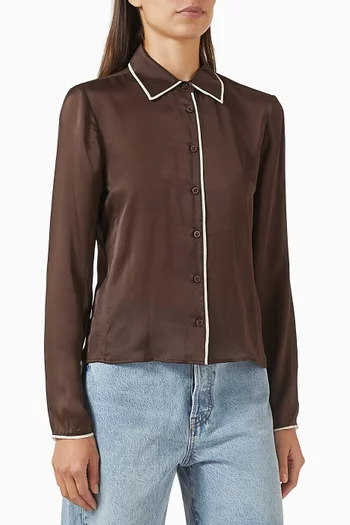 The Slim-fit Essential Shirt in Silk