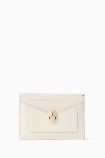 Serpenti Forever Card Holder in Calf Leather