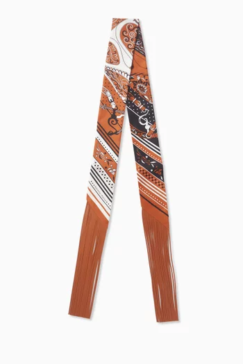 Unused Fringe Festival Des Amazones Bandana Folk Twilly Scarf in Silk