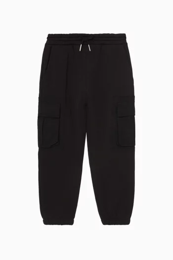 Contrast Pocket Sweatpants in Cotton-fleece