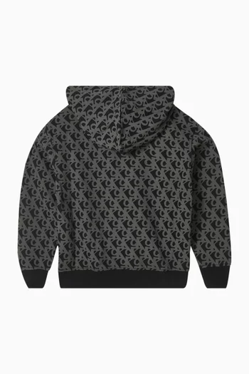 All-over Logo Hoodie in Cotton
