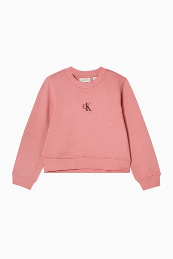 Logo Sweatshirt in Cotton-blend Fleece