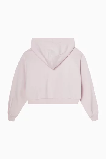 Logo Zip-up Hoodie in Cotton-terry