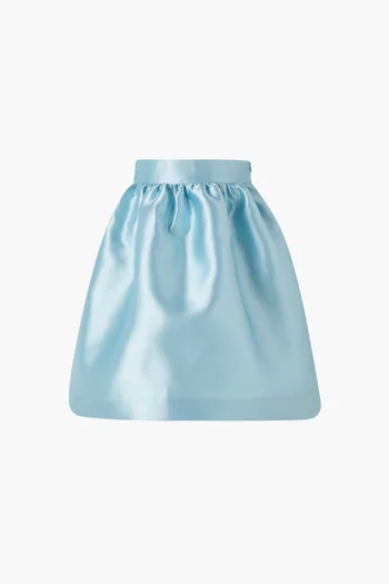 تنورة بقصة واسعة لامعة 