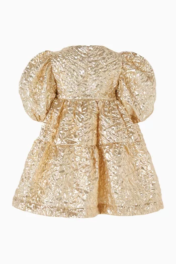 فستان مجعد لامع