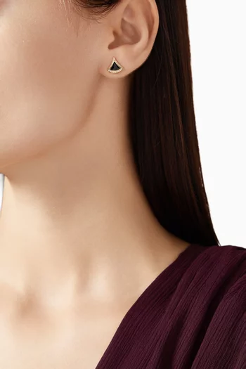 Diva's Dream Onyx Earrings in 18kt Gold