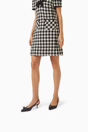 حذاء كلاسيك با دو شا بكعب 55 مم جلد ماعز