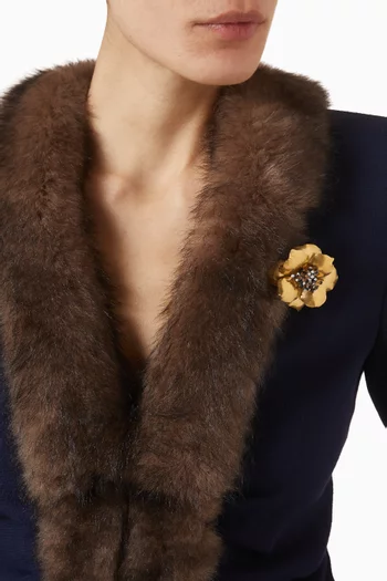 بروش فلور لومينوس معدن وقماش