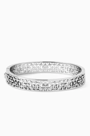 سوار بمفصلات وتصميم مبطن نحاس مطلي