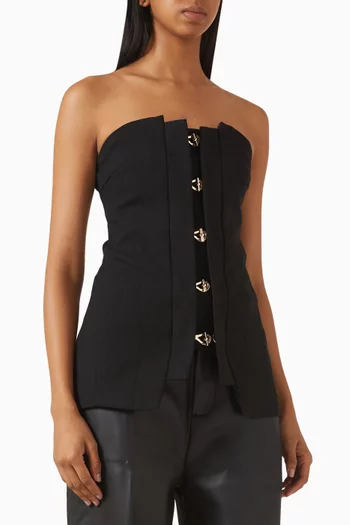 Viviane Clasp Bandeau Top