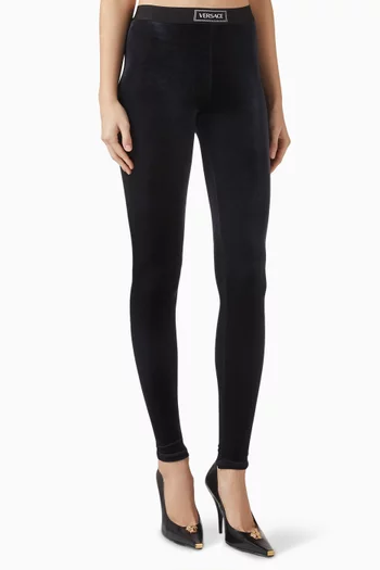 90s Vintage Logo Leggings in Velvet