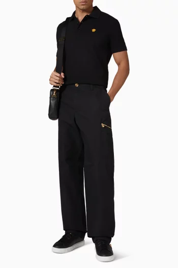 Straight-leg Pants in Cotton-gabardine