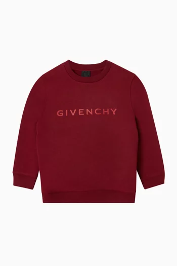 Logo Sweatshirt in Cotton Blend