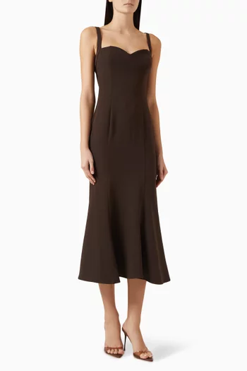 فستان إيدي متوسط الطول