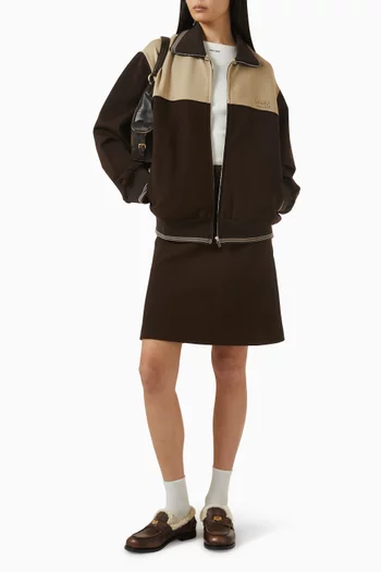 Zip Sweatshirt in Cotton