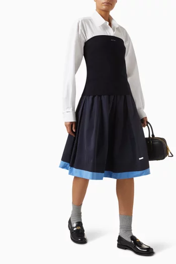 Button-up Shirt in Poplin