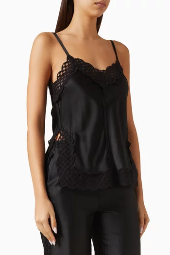 Taco Lace-trim Top in Viscose