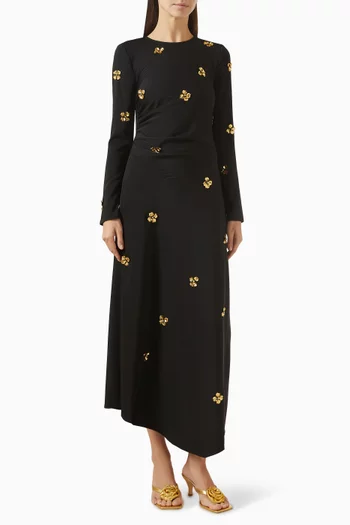 Raial Cut-out Dress in Jersey