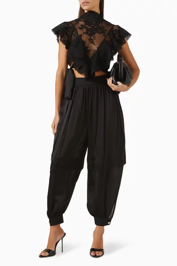 Hypnotic Harem Pants in Silk