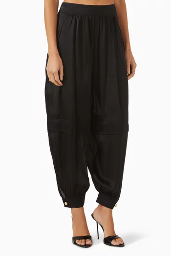 Hypnotic Harem Pants in Silk