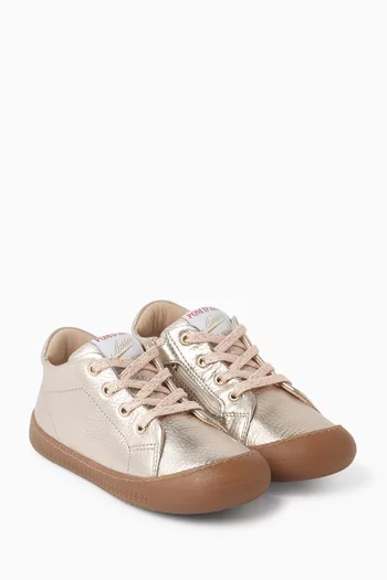 Yaka Sneakers in Metallic Leather