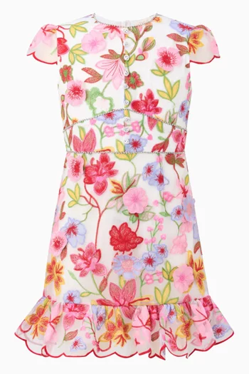 فستان أرابيلا قصير ومطرز