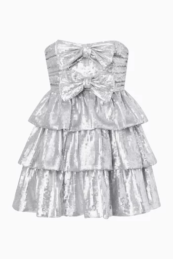 فستان أوبري قصير